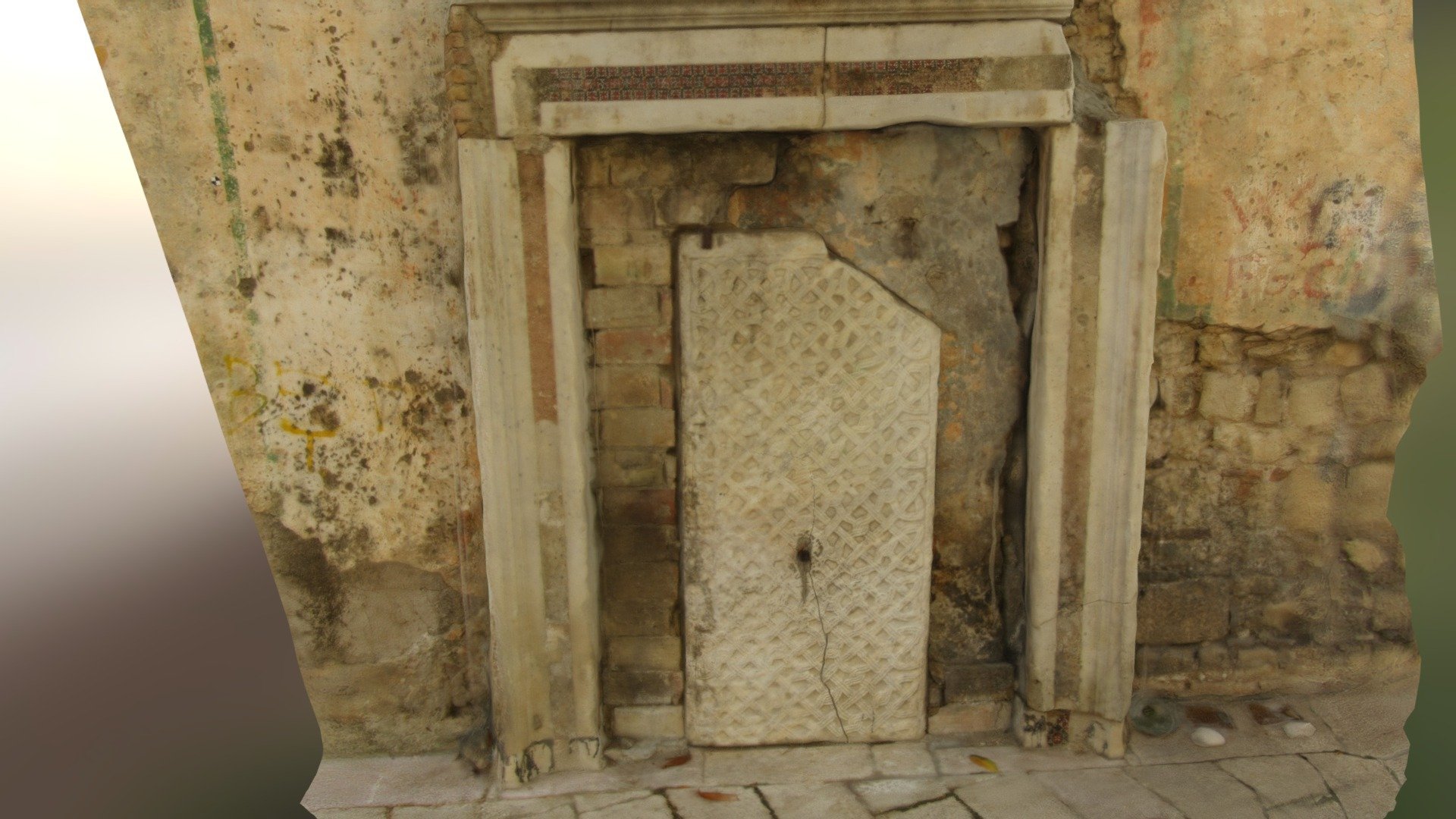 Medieval portal and ancient remains