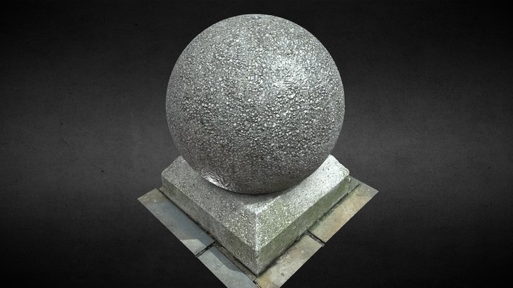 Spherical Bollard 3D Model