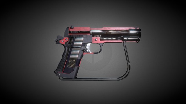 Colt_1911_cutaway 3D Model