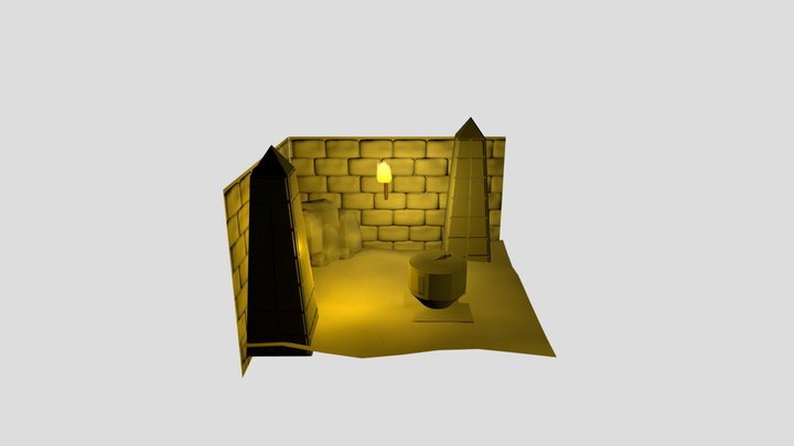 SM_Diorama With Lighting 3D Model