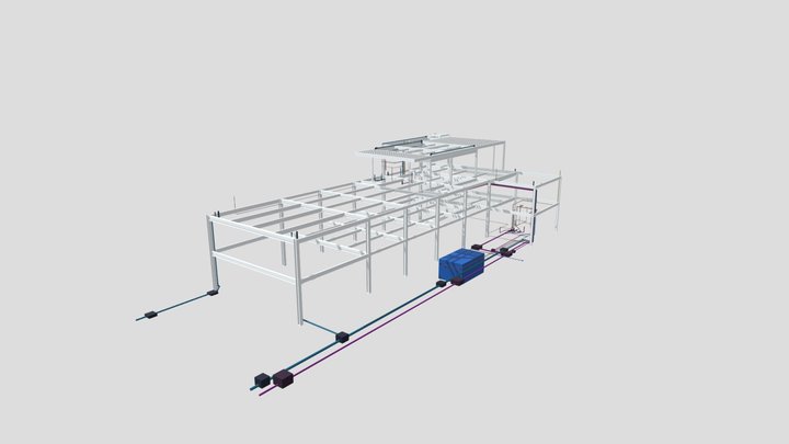 Comércio Estrutura Metálica (ESTR06+HDSR00) 3D Model