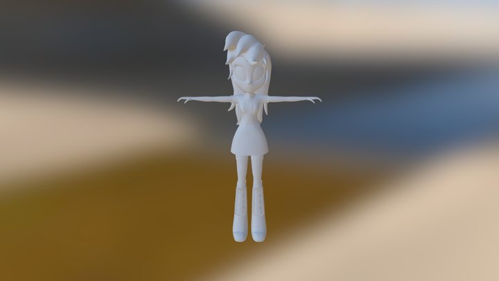 Rainbow-dash-equestria-girl-not-working 3D Model