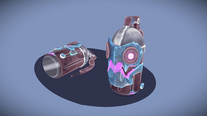 Arcane Jinx Stylized Flashbang 3D Model