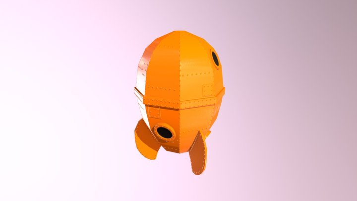Toy Rocket Ship 3D Model
