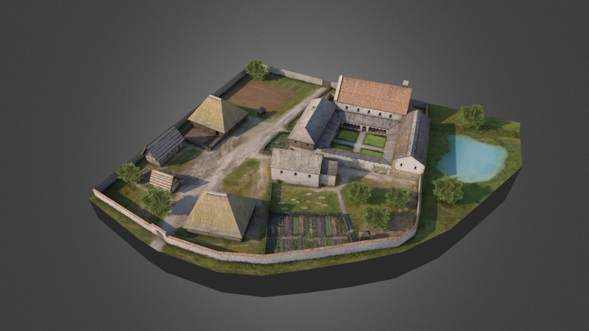 Kloster 3D model by bildebene.ch (Roger_Bacon) [8ada3e3] Sketchfab