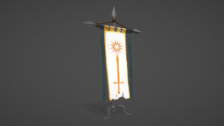 Purgatory - Holy Banner 3D Model