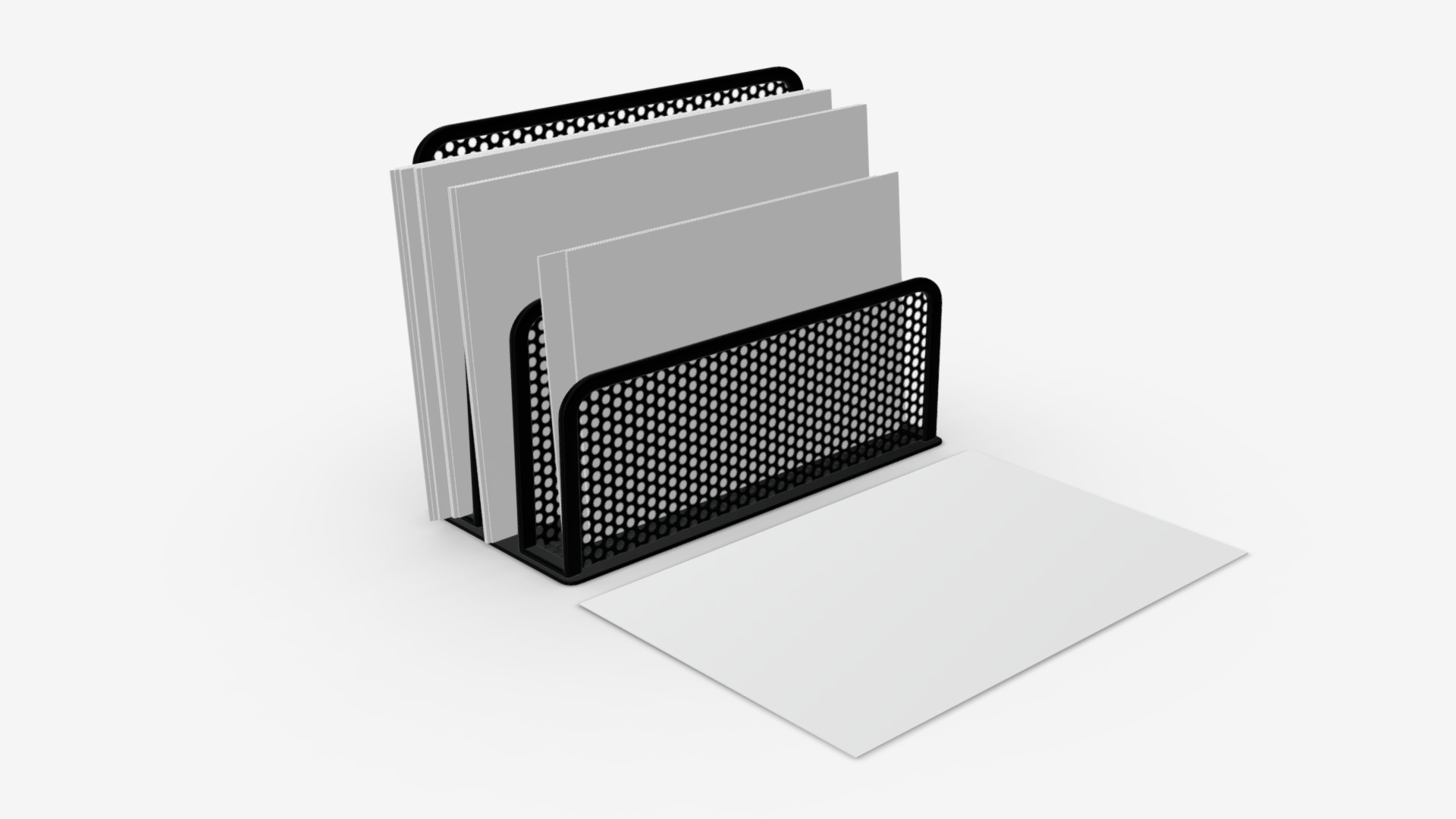 3D model Card mesh holder - This is a 3D model of the Card mesh holder. The 3D model is about text.