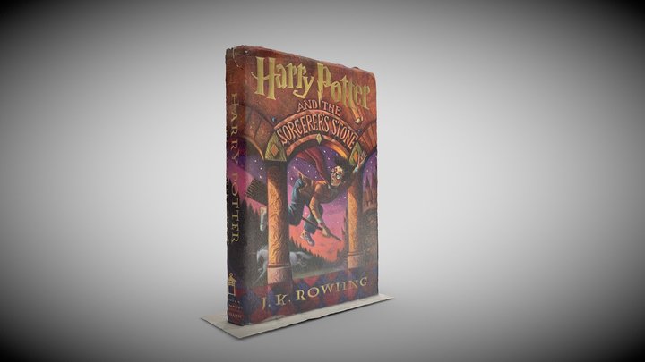 Harry Potter Hard Cover Book 3D Model