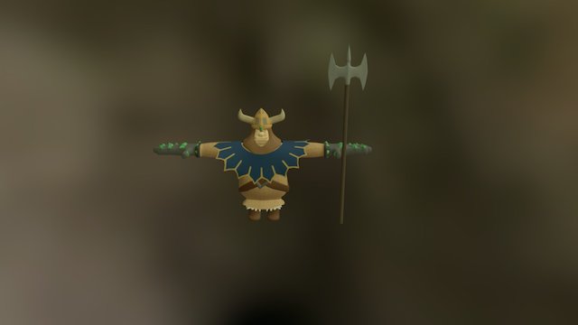 Viking Character 3D Model