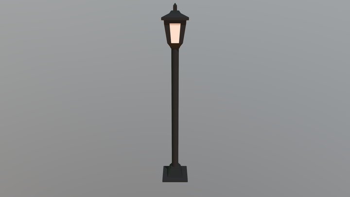 Harrisons Street Lamp Old Finished 3D Model