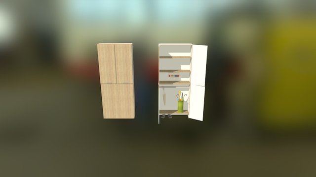 Living Room Closet2 3D Model