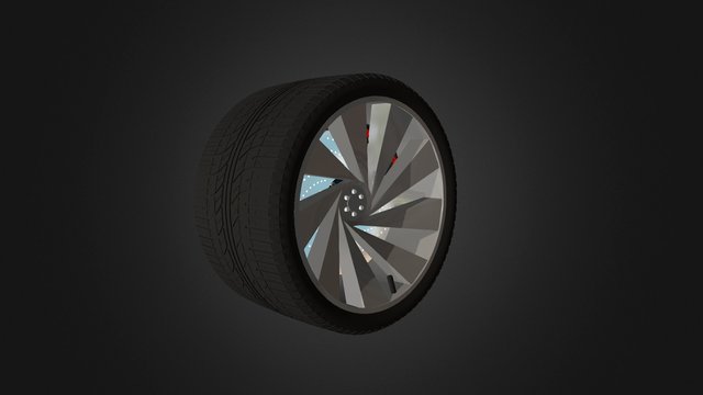 Car Wheel 3D Model