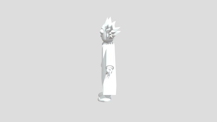 Rick white skin 3D Model