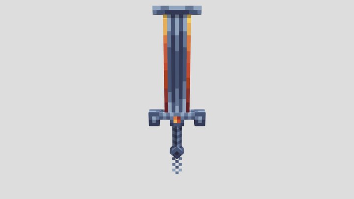 Fire sword 3D Model