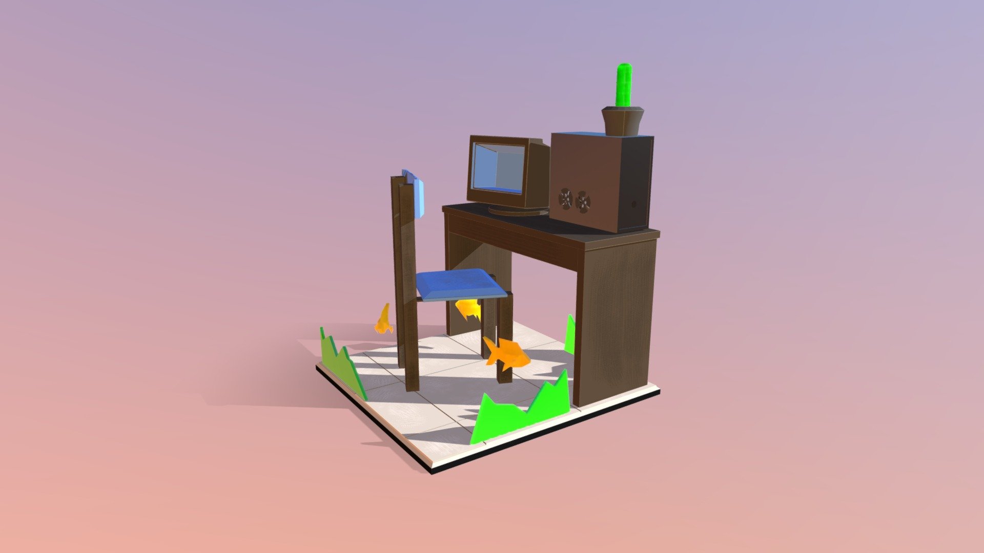 3D Fantasy Room Enviroment