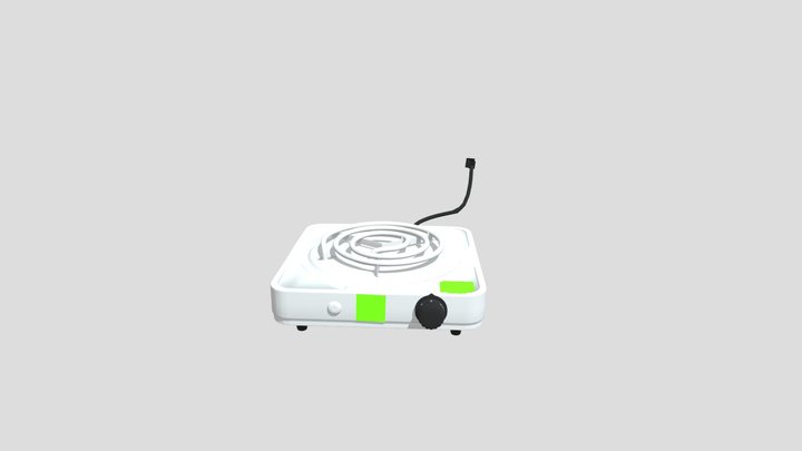 one-sided electric cooker 3D Model