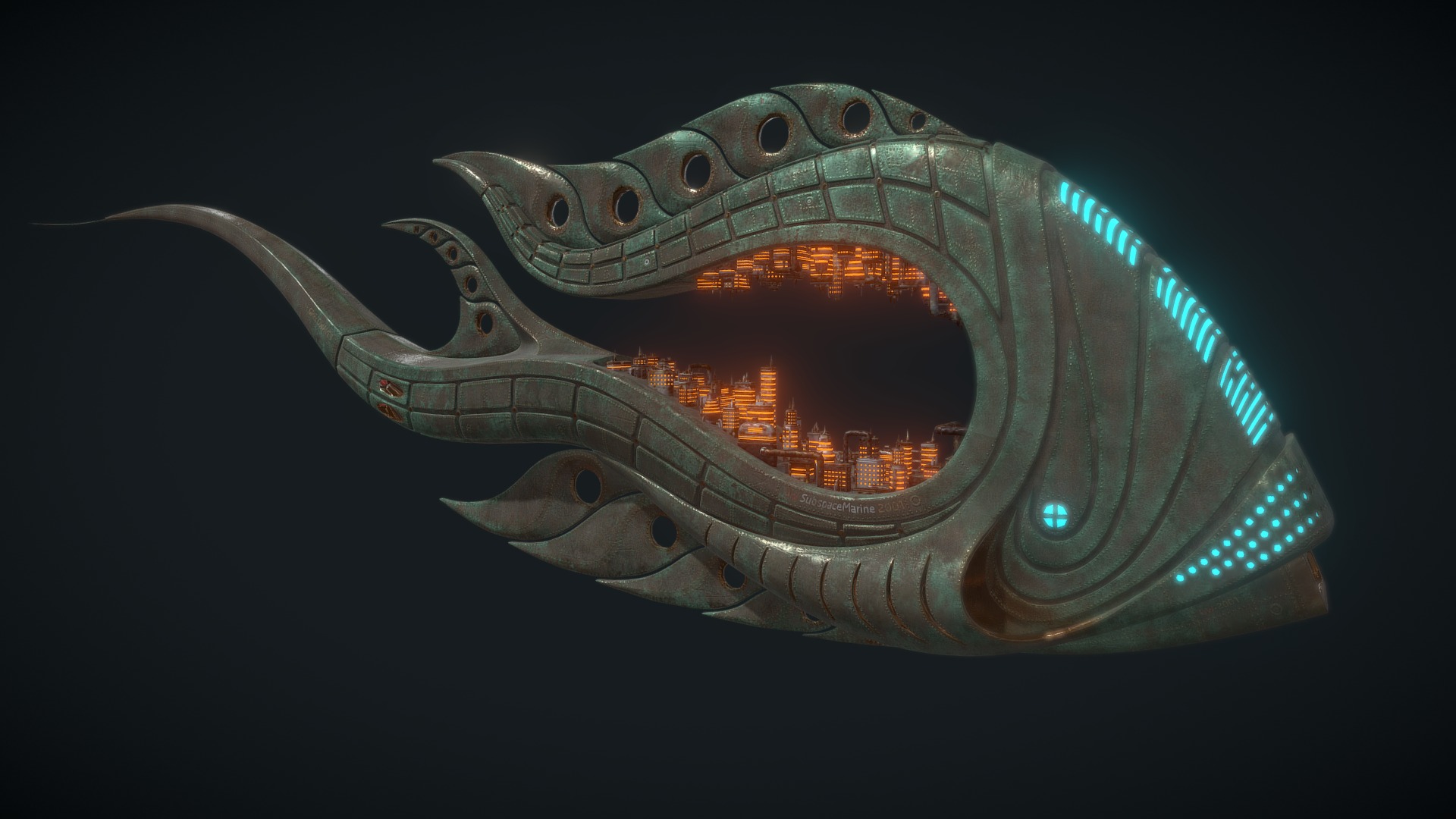 3D model SSM GW 2001 Sketchfab - This is a 3D model of the SSM GW 2001 Sketchfab. The 3D model is about a close-up of a snake.