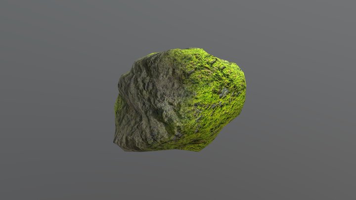 Mossy Rock 3D Model