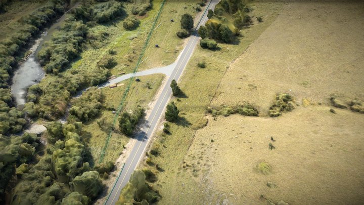 Highway, hill, wetland and forest – Modello 3D gratuito STL