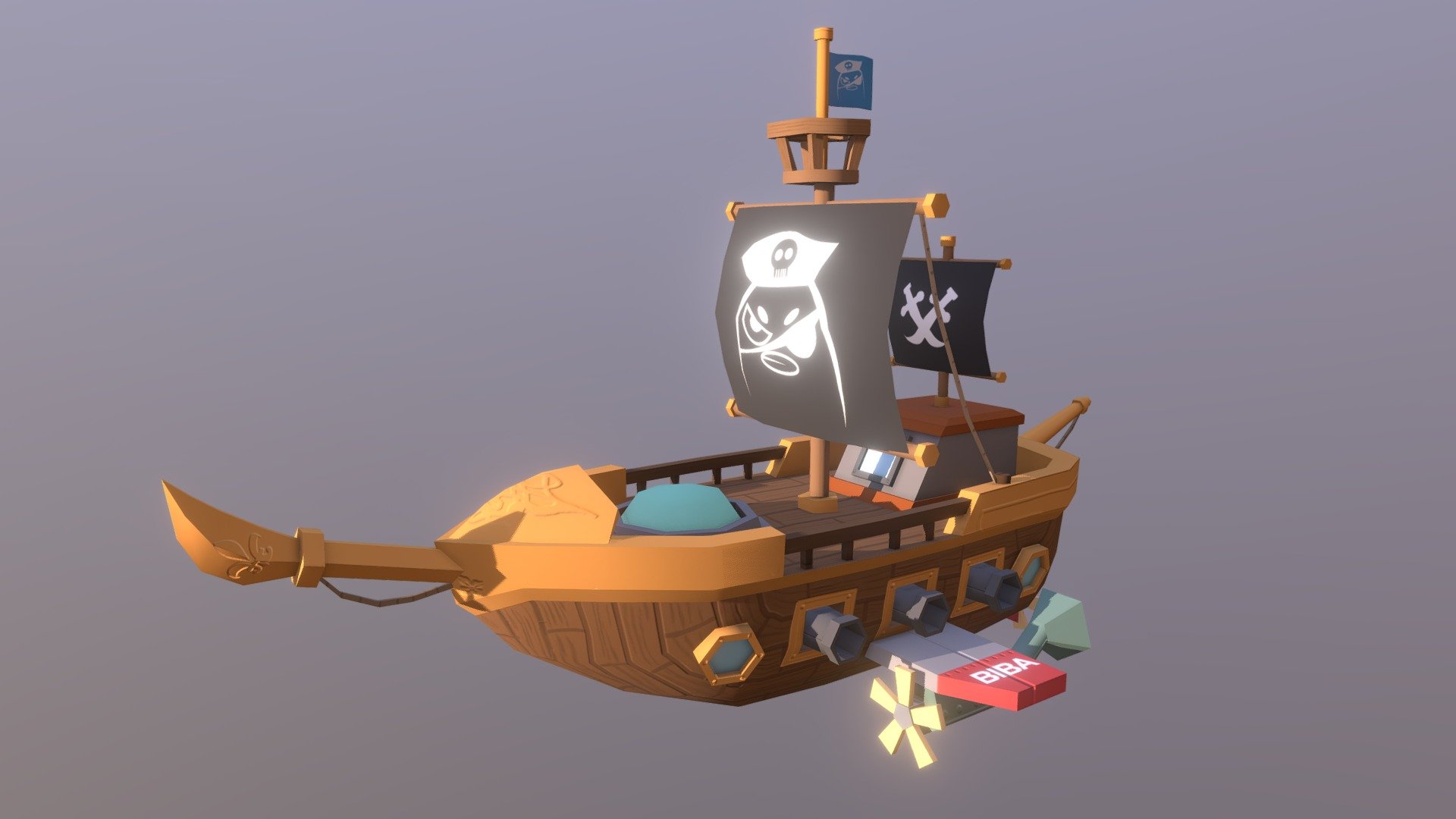 Ship - 3D model by maxbiba [8ae1f7e] - Sketchfab