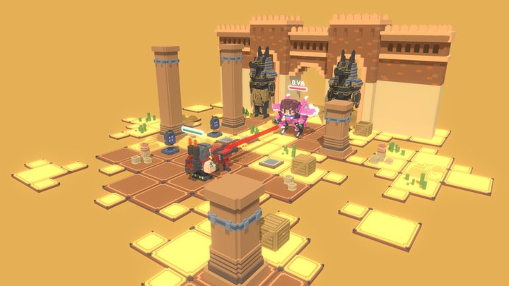 Scene Desert 3D Model