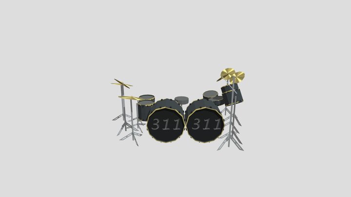 Drumset 311 3D Model