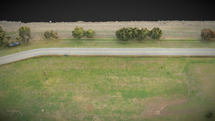 River levee, shoal and island – Gratis 3D-model STL