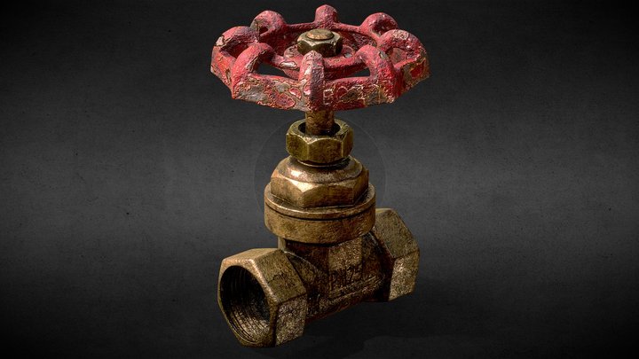 Old Soviet Valve 3D Model