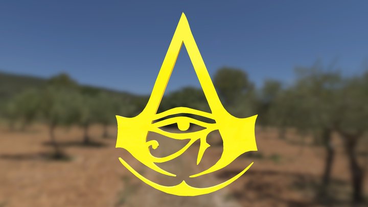 Assassin's Creed Origins Logo 3D Model