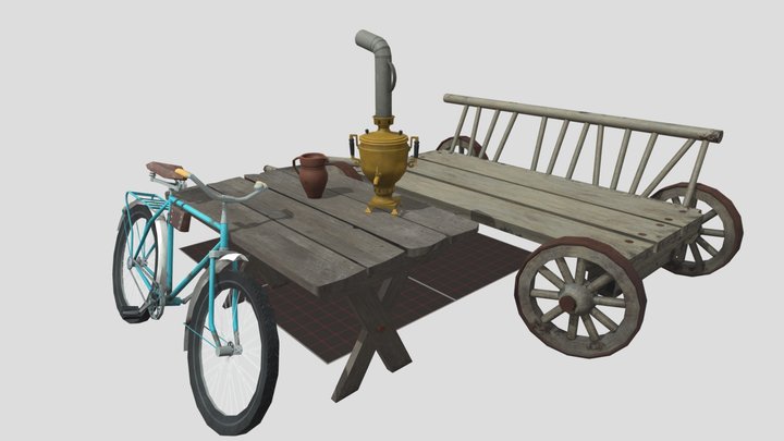 DAE 5 Finished props - Grandma's house 3D Model