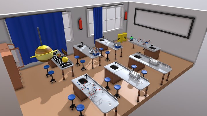 Chemestry lab Classroom 3D Model