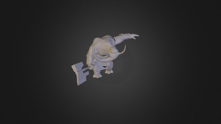 Elephant Warrior  3D Model