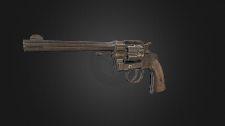 Colt Revolver 1892 3D Model