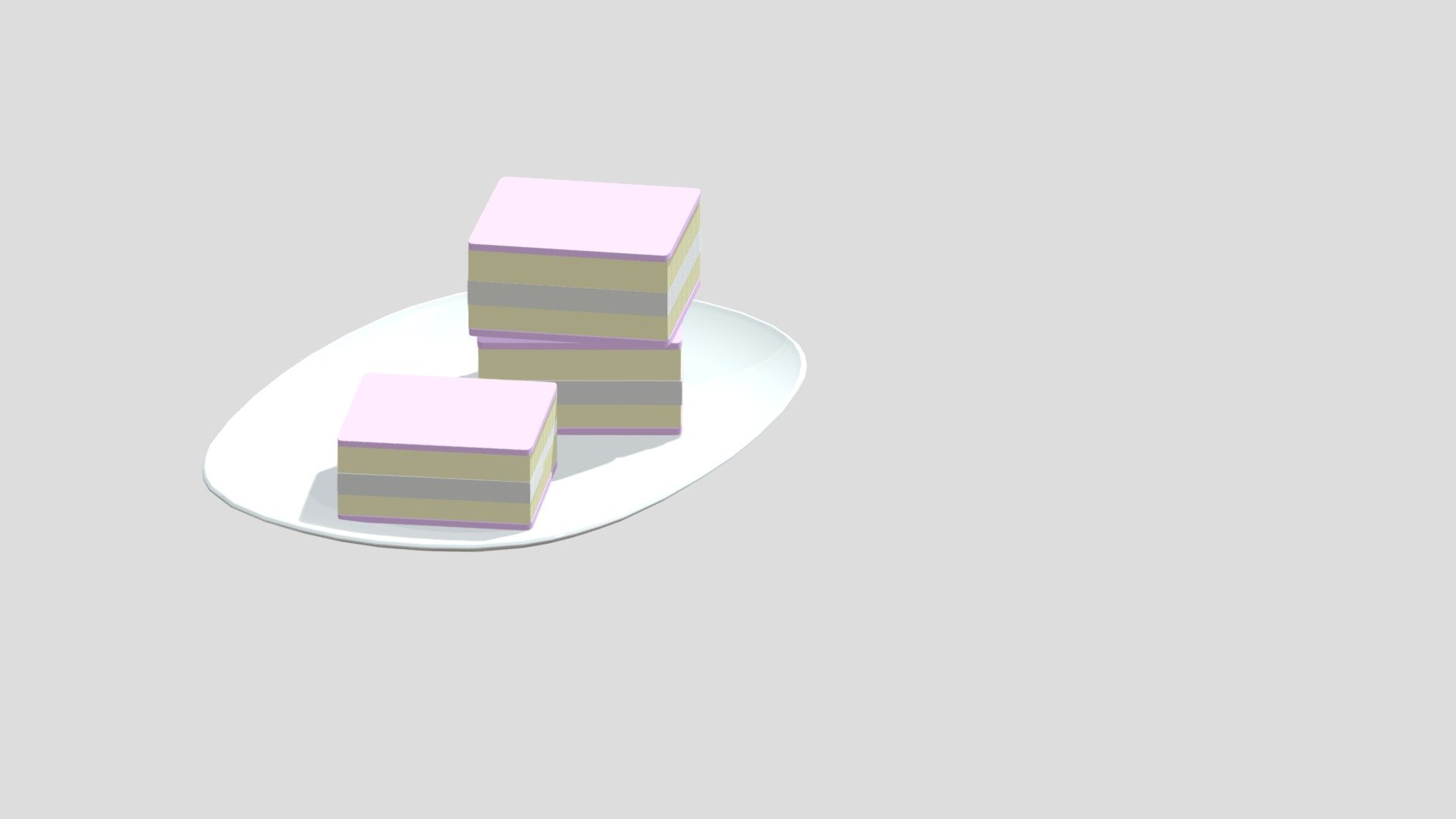 Layer cake - 3D model by Nguyen.Minh.Quang [8aea179] - Sketchfab