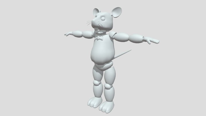 UV UnRATpt FNAF Rat 3D Model