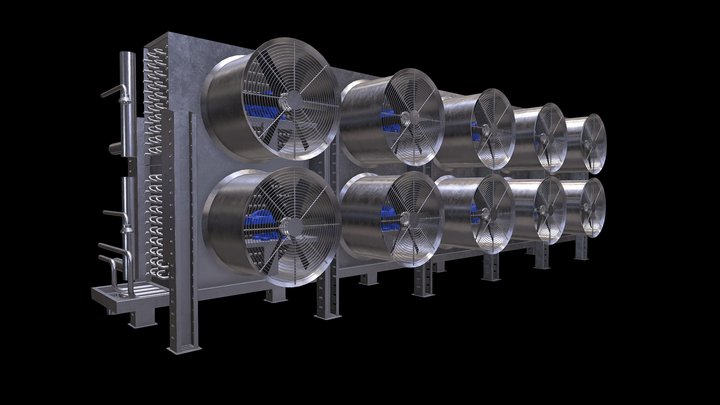 Evaporador de piso 3D Model
