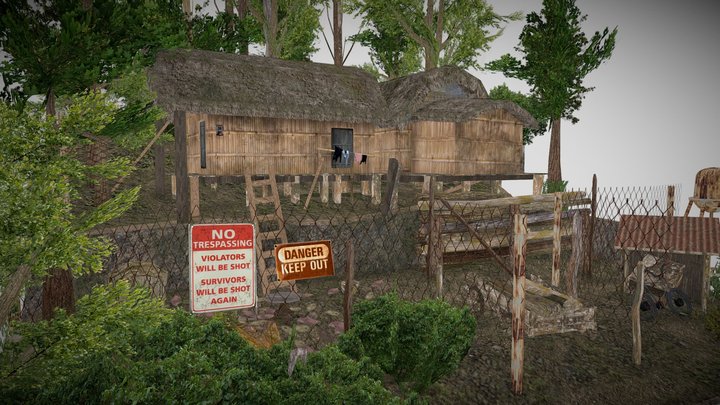 DAE Diorama - Forest Loner 3D Model