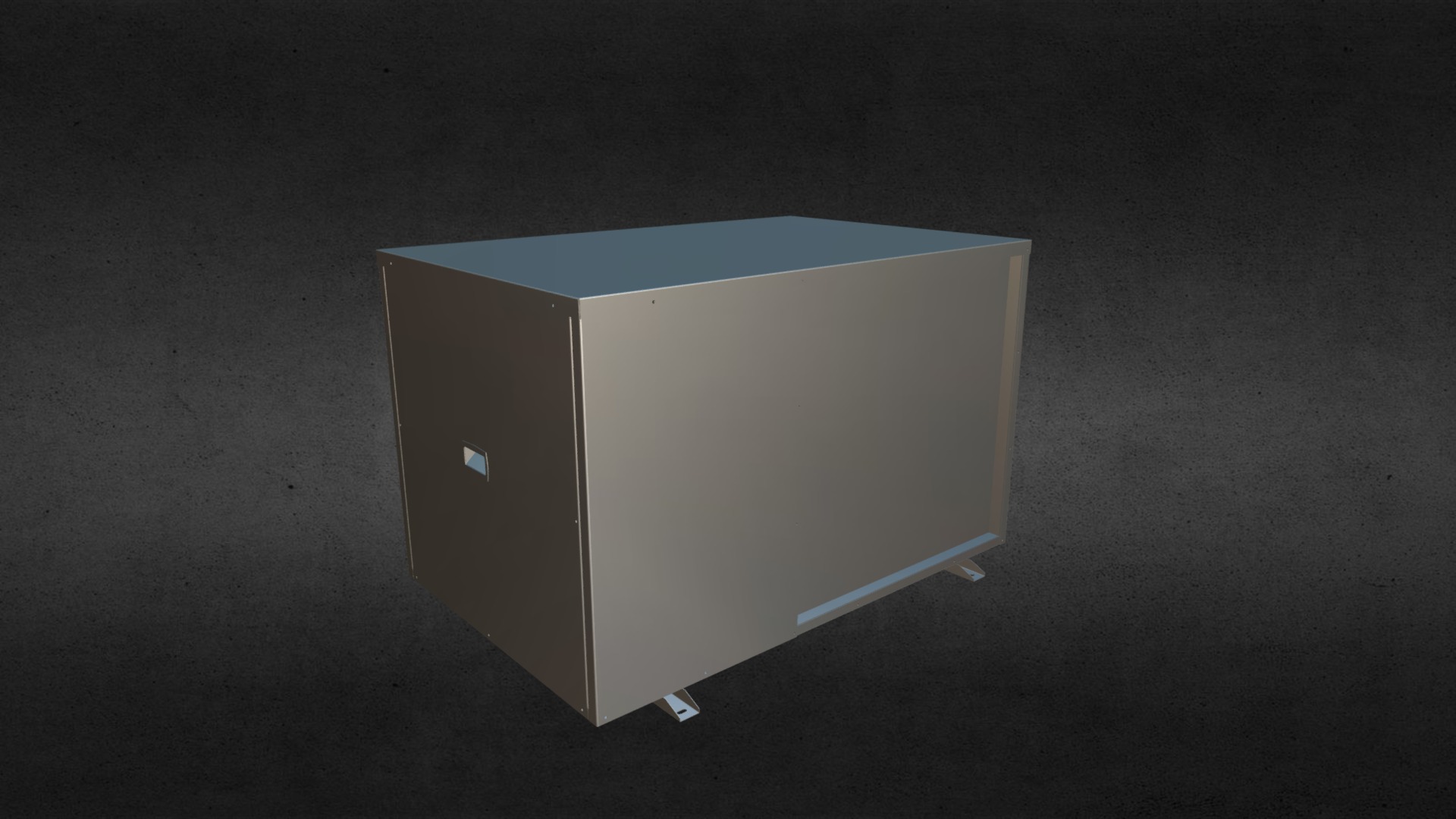 3D model ACUS-18 - This is a 3D model of the ACUS-18. The 3D model is about a white rectangular box.