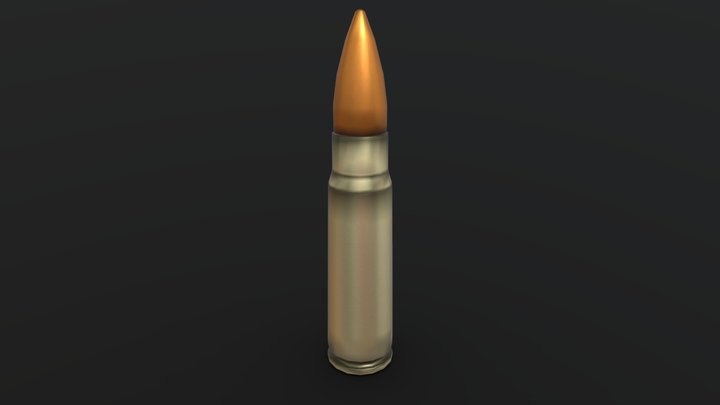 7.62 bullet 3D Model