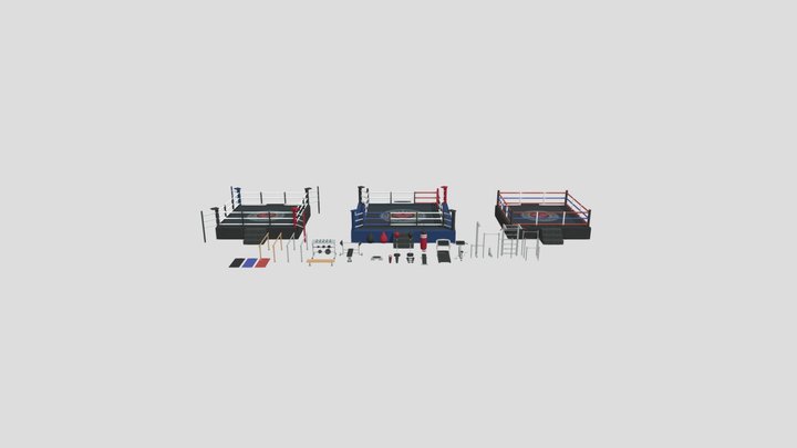 GAME READY GYM ENVIRONMENT ASSET PACK – Free 3D Model STL
