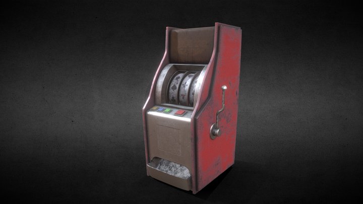 Abandoned slot machine 3D Model