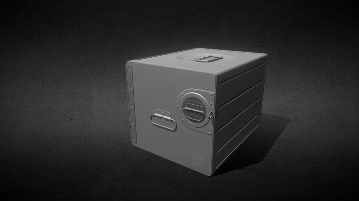 Metal Box Tray 3D Model