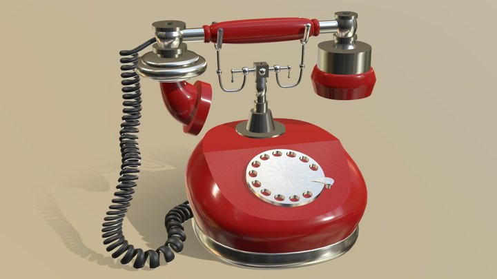 Rotary Phone 3D Model