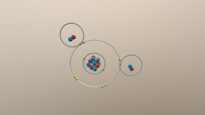 H2O Molecule 3D Model