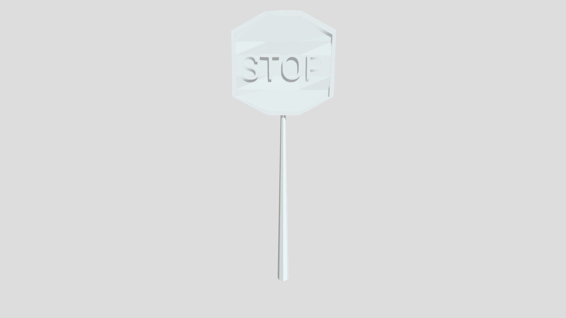Stop sign from Poly by Google
