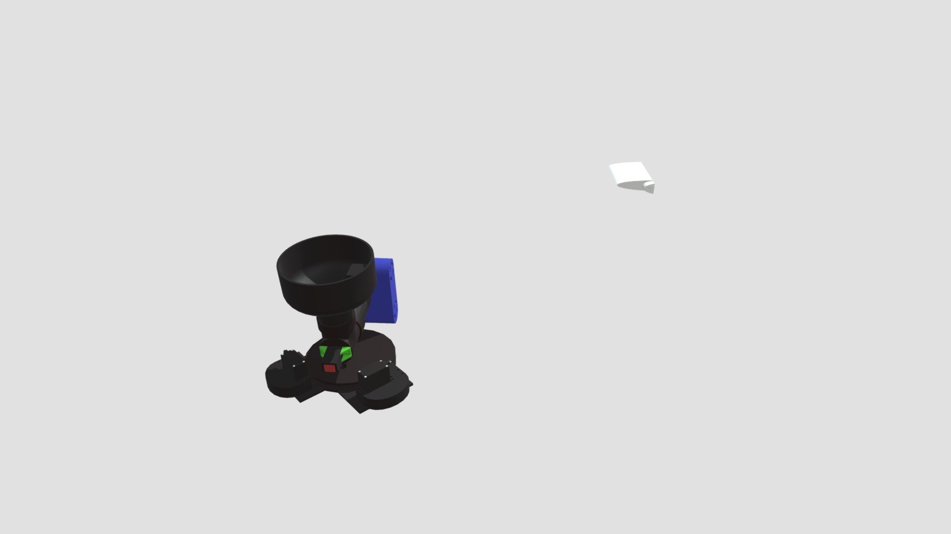 Rotatable Ping Pong Ball Launcher - 3D model by ubeydkaya [8af29f5 ...