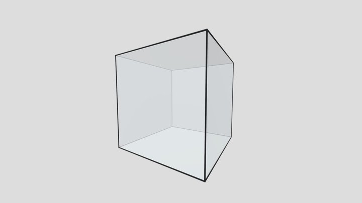 正方体-透视 3D Model