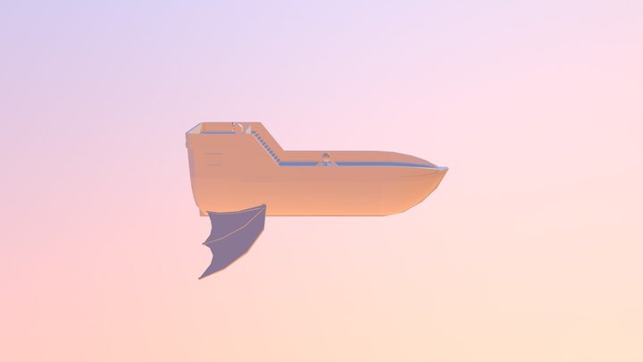Fantasy Airship 3D Model