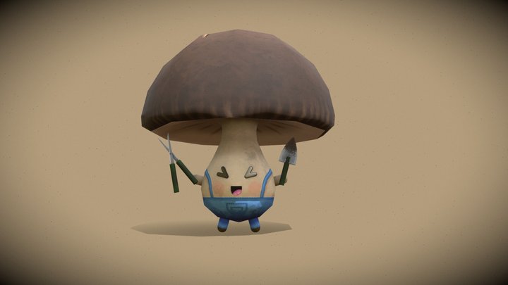 Gardener Mushling 3D Model