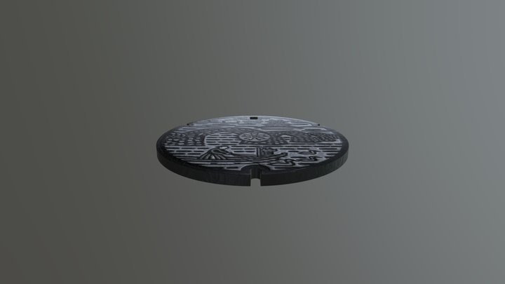 Manhole Cover 5 3D Model